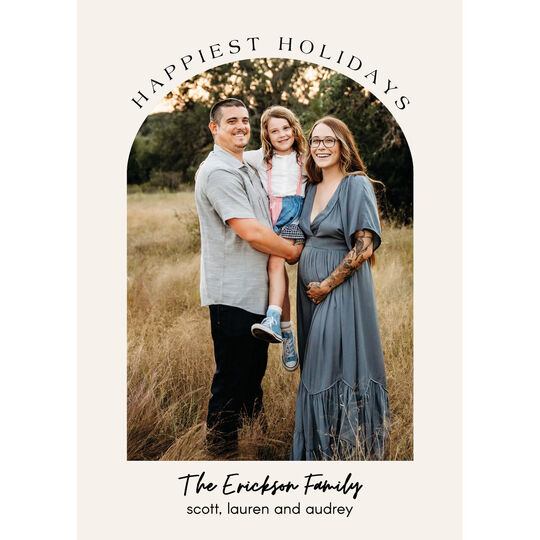 Happiest Holidays Flat Photo Cards
